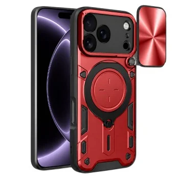 Калъф Techsuit CamGuard Pro - iPhone 18 Pro / iPhone 17 Pro - Червен