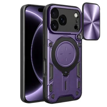 Калъф Techsuit CamGuard Pro - iPhone 18 Pro / iPhone 17 Pro - Лилав