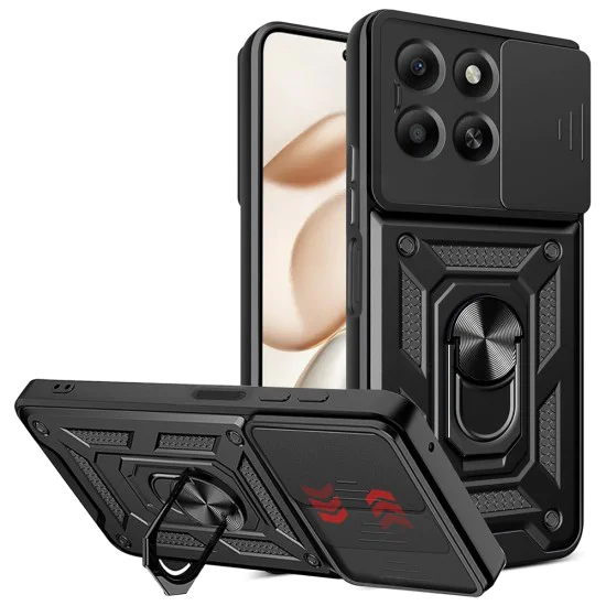 Калъф – Techsuit CamShield Series – Honor 400 Smart 5G / 400 Smart 4G / X7d 4G – Черен