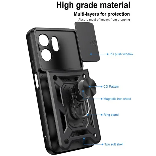 Калъф Techsuit CamShield Series - Honor 600 Smart - Розов