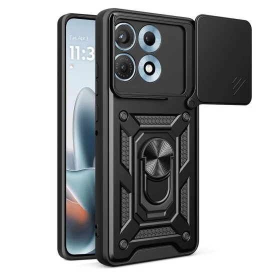 Калъф Techsuit CamShield Series - Motorola Edge 70 Max - Черен