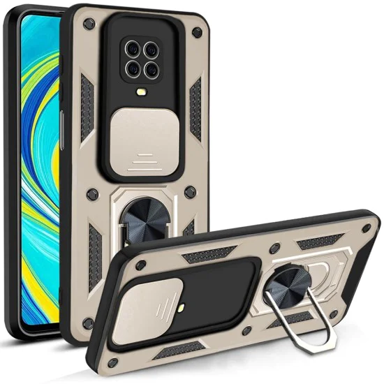 Калъф – Techsuit CamShield Series – Xiaomi Redmi Note 9S / Note 9 Pro / Note 9 Pro Max – Златист