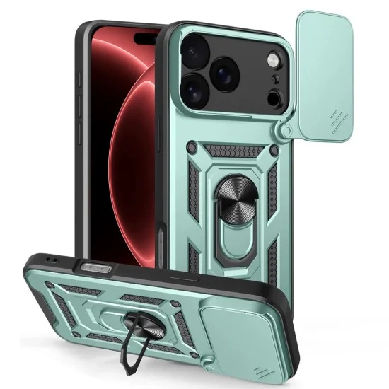 Калъф Techsuit CamShield Series - iPhone 18 Pro / iPhone 17 Pro - Зелен