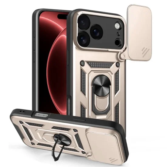 Калъф Techsuit CamShield Series - iPhone 18 Pro / iPhone 17 Pro - Златист