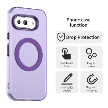Калъф Techsuit CandyCase MagSafe - Google Pixel 10a - Лилав