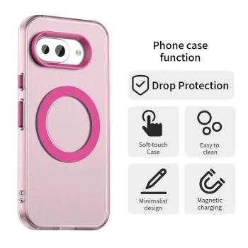 Калъф Techsuit CandyCase MagSafe - Google Pixel 10a - Розов