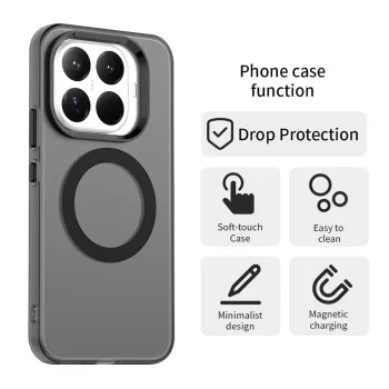 Калъф Techsuit CandyCase MagSafe - Xiaomi 17T Pro - Черен