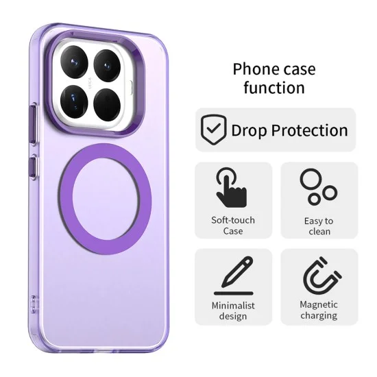 Калъф Techsuit CandyCase MagSafe - Xiaomi 17T Pro - Лилав