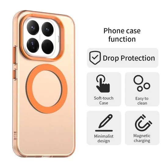 Калъф Techsuit CandyCase MagSafe - Xiaomi 17T Pro - Оранжев