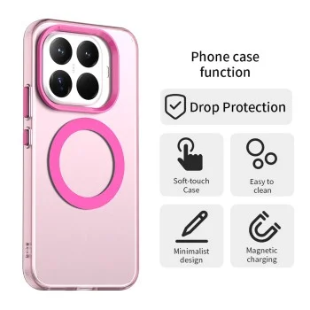 Калъф Techsuit CandyCase MagSafe - Xiaomi 17T Pro - Розов