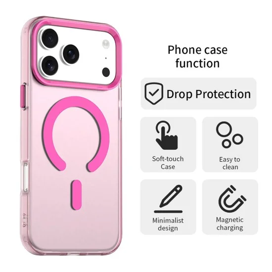 Калъф Techsuit CandyCase MagSafe - iPhone 18 Pro Max / iPhone 17 Pro Max - Розов