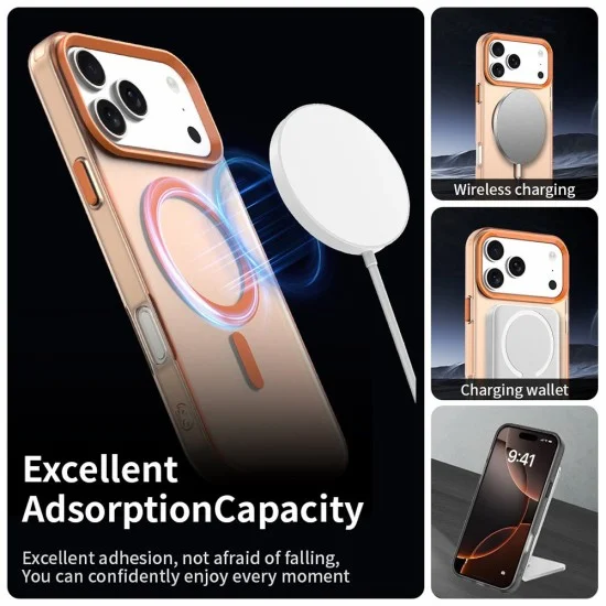 Калъф Techsuit CandyCase MagSafe - iPhone 18 Pro / iPhone 17 Pro - Оранжев