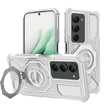 Калъф – Techsuit Carbon Shield PRO – Xiaomi Redmi 15 4G / Redmi 15 5G – Прозрачно бял