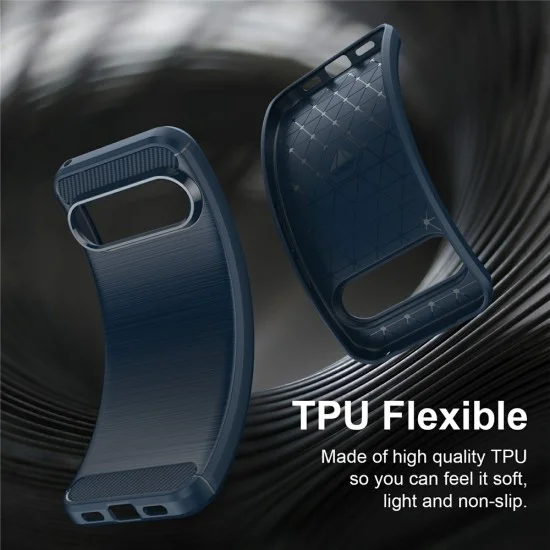 Калъф Techsuit Carbon Silicone - Google Pixel 11 Pro XL - Син