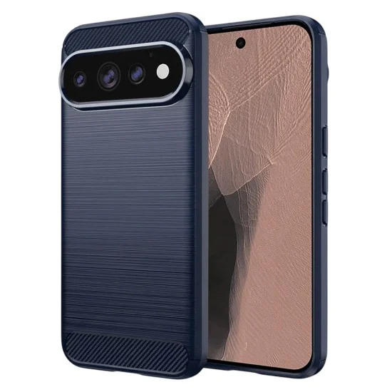 Калъф Techsuit Carbon Silicone - Google Pixel 11 Pro XL - Син