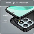 Калъф – Techsuit Carbon Silicone – Honor 400 Smart 5G / 400 Smart 4G / X7d 4G – Черен