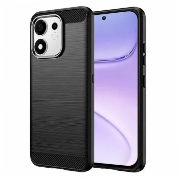 Калъф Techsuit Carbon Silicone - Honor 600 Smart - Черен