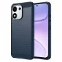 Калъф Techsuit Carbon Silicone - Honor 600 Smart - Син