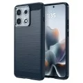 Калъф Techsuit Carbon Silicone - Motorola Edge 70 Max - Син