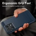 Калъф Techsuit Carbon Silicone - Motorola Edge 70 Max - Син