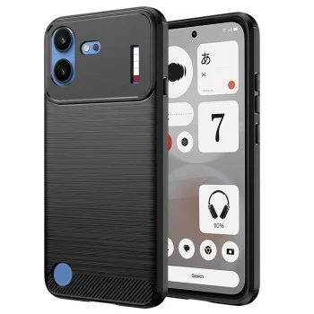 Калъф Techsuit Carbon Silicone - Nothing Phone (4b) - Черен