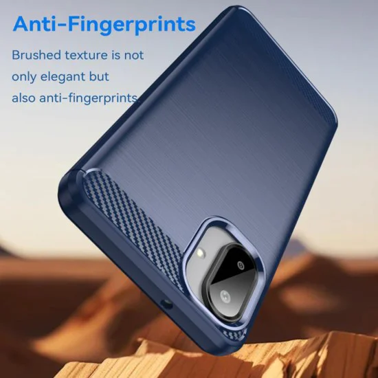 Калъф – Techsuit Carbon Silicone – Samsung Galaxy A07 4G – Син