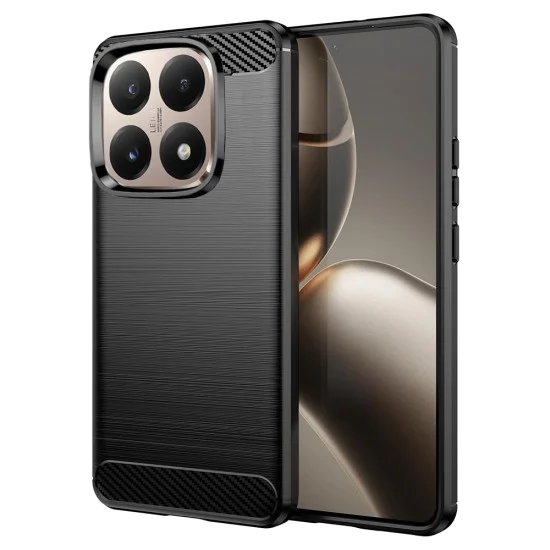 Калъф – Techsuit Carbon Silicone – Xiaomi 15T – Черен