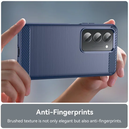 Калъф – Techsuit Carbon Silicone – Xiaomi Redmi 15 4G / Redmi 15 5G – Син