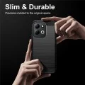 Калъф Techsuit Carbon Silicone - Xiaomi Redmi 17 4G / Redmi 17 5G - Черен