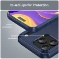 Калъф Techsuit Carbon Silicone - iPhone 18 Pro / iPhone 17 Pro - Син