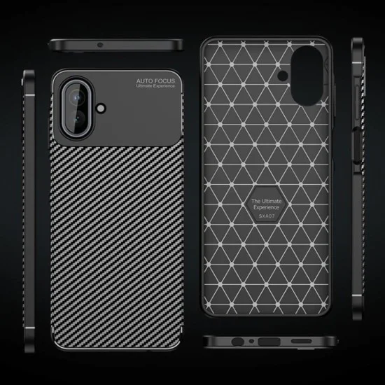 Калъф – Techsuit CarbonFiber – Samsung Galaxy A07 4G – Черен