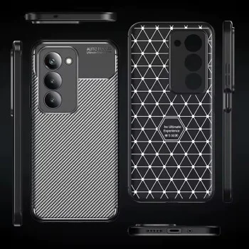 Калъф – Techsuit CarbonFiber – Xiaomi Redmi 15 4G / Redmi 15 5G – Черен