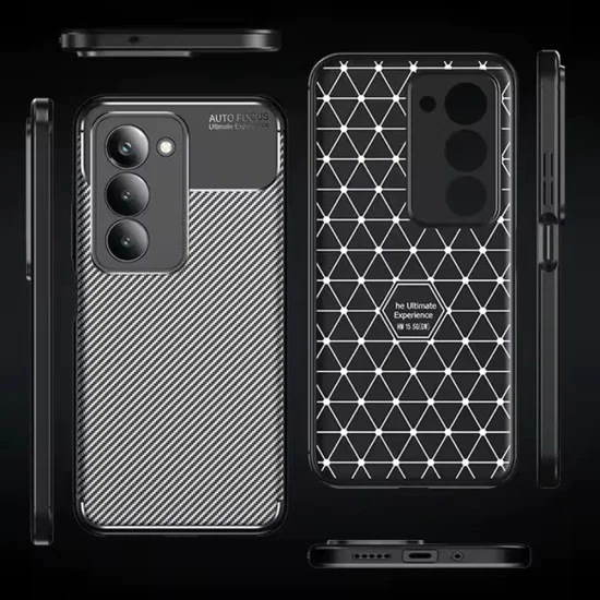 Калъф – Techsuit CarbonFiber – Xiaomi Redmi 15 4G / Redmi 15 5G – Черен
