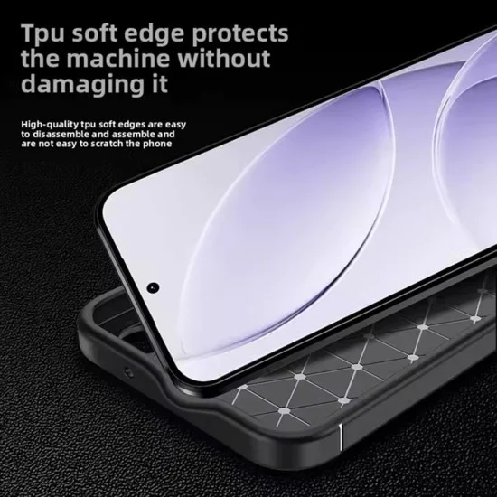 Калъф – Techsuit CarbonFiber – Xiaomi Redmi 15 4G / Redmi 15 5G – Черен