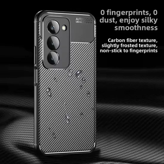 Калъф – Techsuit CarbonFiber – Xiaomi Redmi 15 4G / Redmi 15 5G – Черен