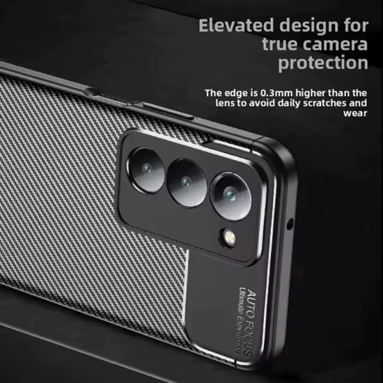 Калъф – Techsuit CarbonFiber – Xiaomi Redmi 15 4G / Redmi 15 5G – Черен
