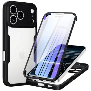 Калъф Techsuit - ColorVerse 360 Series + Screen Protector - iPhone 18 Pro Max / iPhone 17 Pro Max - Черен