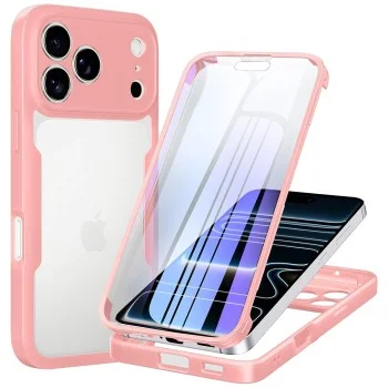Калъф Techsuit - ColorVerse 360 Series + Screen Protector - iPhone 18 Pro Max / iPhone 17 Pro Max - Розов