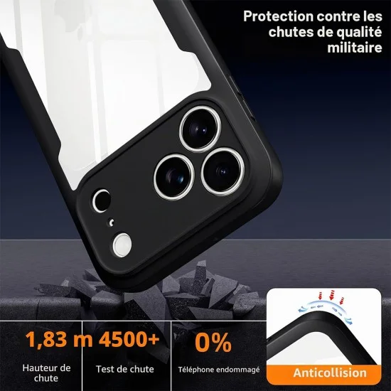 Калъф Techsuit - ColorVerse 360 Series + Screen Protector - iPhone 18 Pro / iPhone 17 Pro - Черен