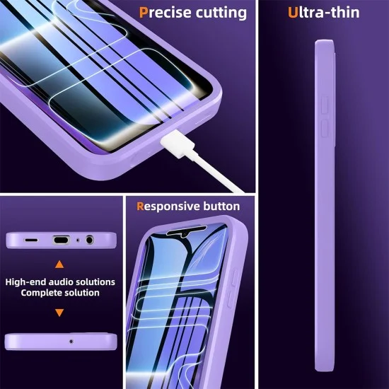 Калъф Techsuit - ColorVerse 360 Series + Screen Protector - iPhone 18 Pro / iPhone 17 Pro - Лилав