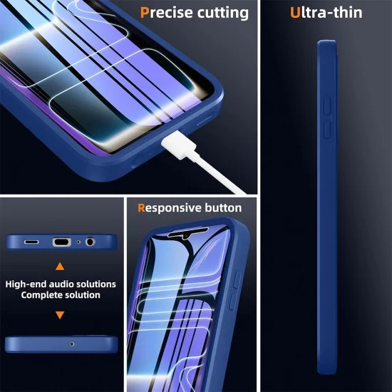 Калъф Techsuit - ColorVerse 360 Series + Screen Protector - iPhone 18 Pro / iPhone 17 Pro - Син