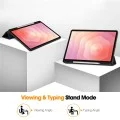 Калъф Techsuit Flex Trifold (с държач за писалка) - Samsung Galaxy Tab S12 Plus - Черен