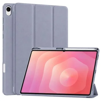 Калъф Techsuit Flex Trifold (с държач за писалка) - Samsung Galaxy Tab S12 Plus - Лилав