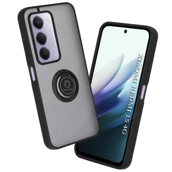 Калъф – Techsuit Glinth – Xiaomi Redmi 15 4G / Redmi 15 5G – Черен
