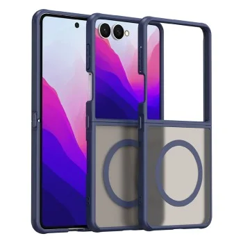Калъф Techsuit - HaloFrost II MagSafe - Samsung Galaxy Z Flip8 - Тъмносин