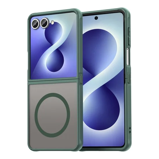 Калъф Techsuit - HaloFrost II MagSafe - Samsung Galaxy Z Flip8 - Зелен