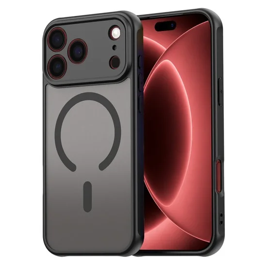 Калъф Techsuit HaloFrost II MagSafe - iPhone 18 Pro Max / iPhone 17 Pro Max - Черен