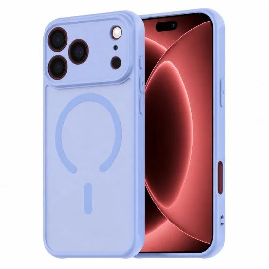 Калъф Techsuit - HaloFrost II MagSafe - iPhone 18 Pro Max / iPhone 17 Pro Max - Светлосин