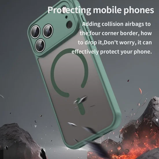 Калъф Techsuit HaloFrost II MagSafe - iPhone 18 Pro Max / iPhone 17 Pro Max - Зелен