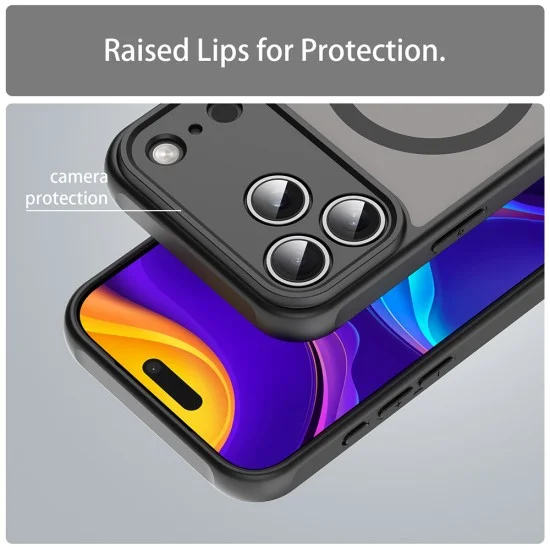 Калъф Techsuit HaloFrost II MagSafe - iPhone 18 Pro / iPhone 17 Pro - Черен